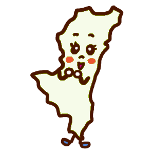 宮崎県のイラスト地図