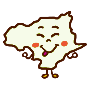 徳島県のイラスト地図